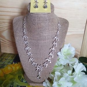 Prom/Bride Necklace w/ Earrings!